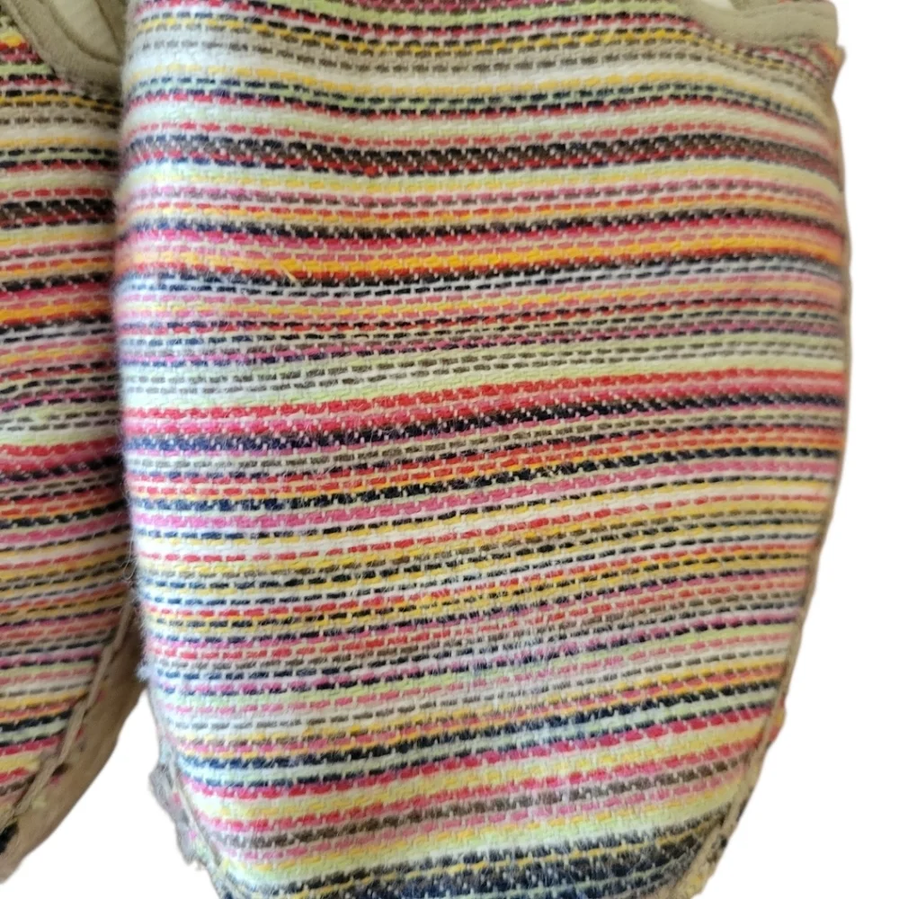 Sam Edelman Multi Color Striped Fabric Espadrille Size‎ 7.5